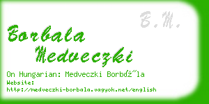 borbala medveczki business card